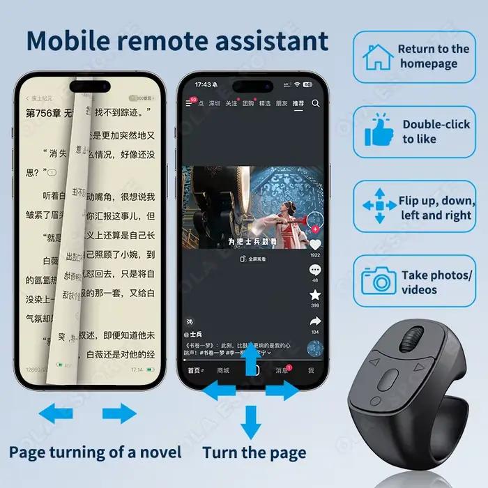 Souris annulaire multifonctionnelle Bluetooth sans fil