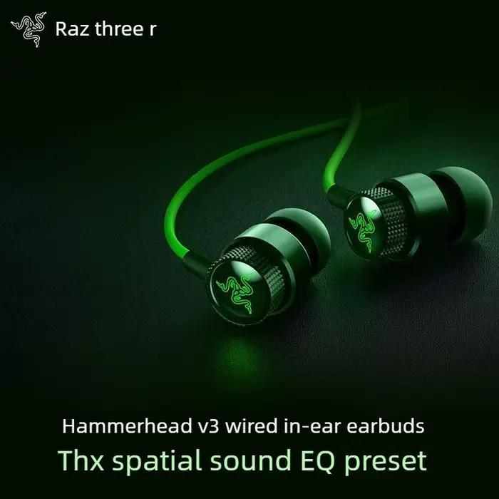 Écouteurs Intra-Auriculaires Filaire Razer Hammerhead V3 Multiplaformes Compatible PS4 PC Mac Mobile Occasion Spéciales Gaming