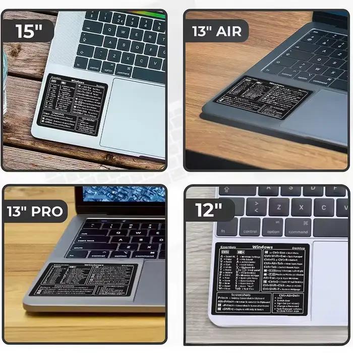 Autocollants de raccourci de référence pour clavier d'ordinateur portable Windows PC