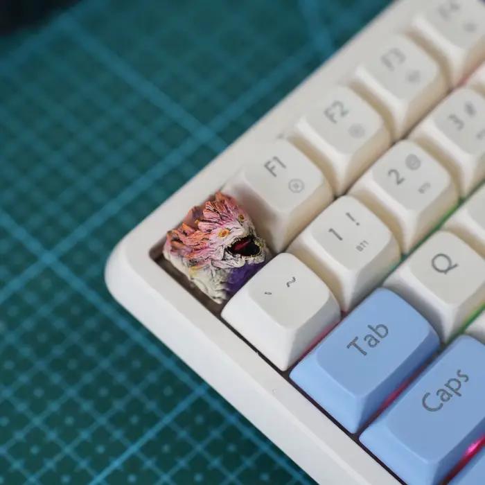 Capuchons de touches personnalisés en résine Dragon Monster Hunter pour clavier mécanique