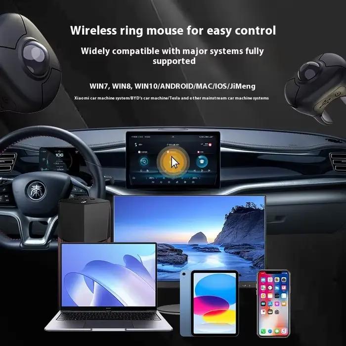 Souris Trackball sans fil double mode 2.4G Bluetooth pour tablette iOS