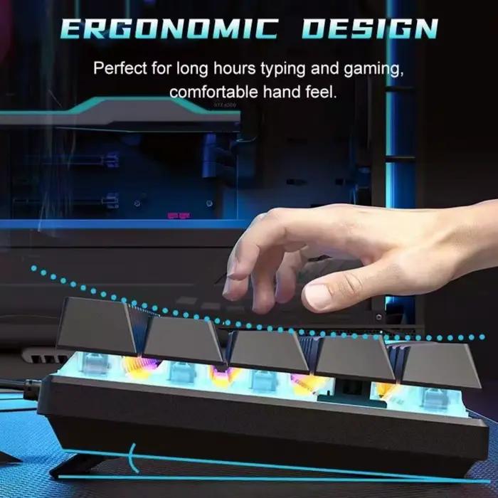 Clavier mécanique de jeu BD61 60% 61 touches