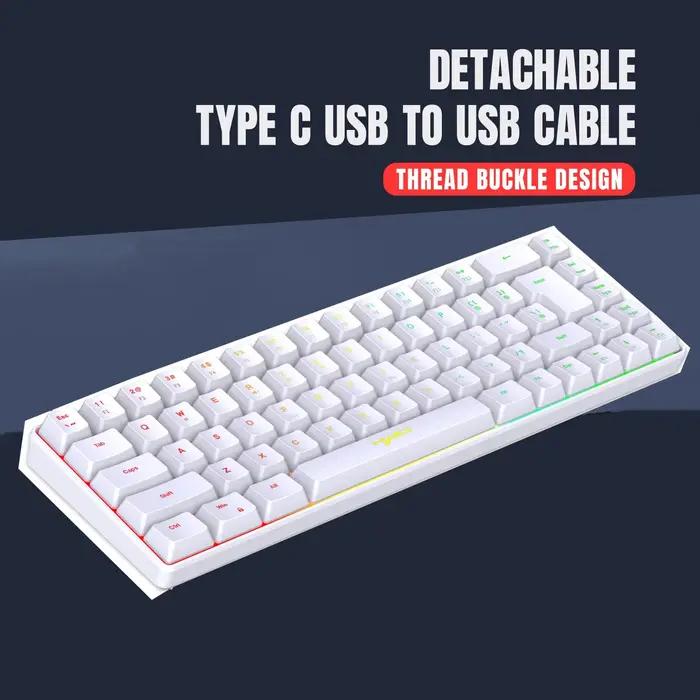Kit Clavier et Souris Gamer Rétroéclairé Blanc – Offre Combo