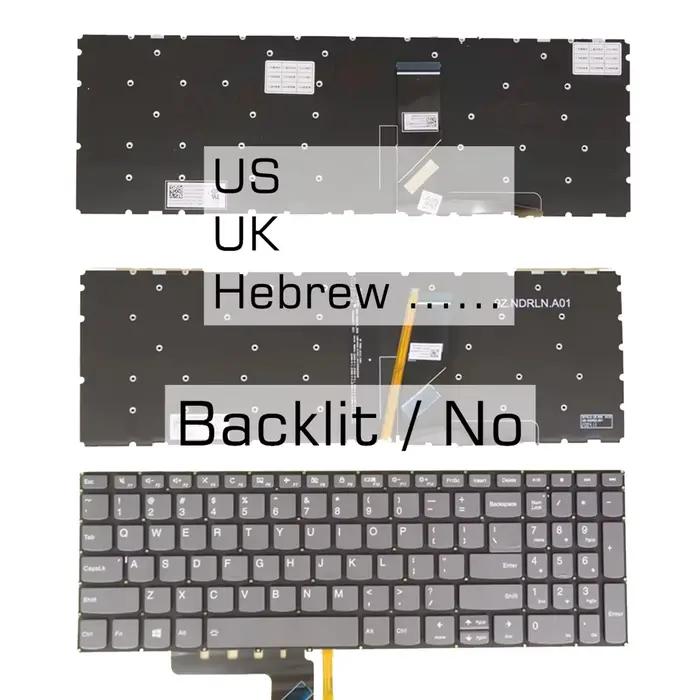 Clavier hébreu américain britannique pour Lenovo Ideapad 3-17ADA05 3-17ARE05 3-17IIL05 3-17IML05 330S-15ARR 330S-15ast