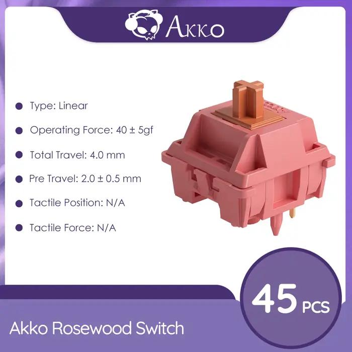 Akko V3 Pro commutateurs interrupteur Tactile/Linéaire pour clavier mécanique 45 pièces Pack remplaçable Outemu Gateron
