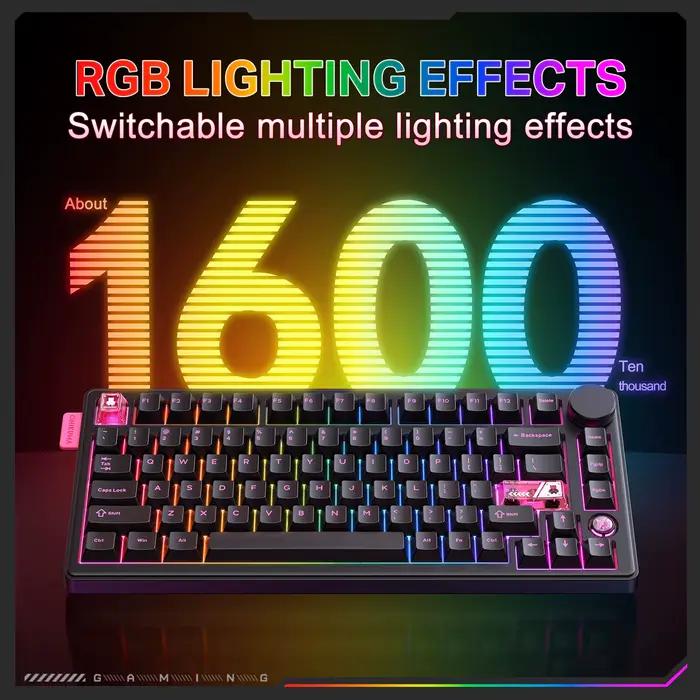 Onikuma 2025 nouveau clavier mécanique de jeu Mt706 Rgb 2.4g/filaire/Bt