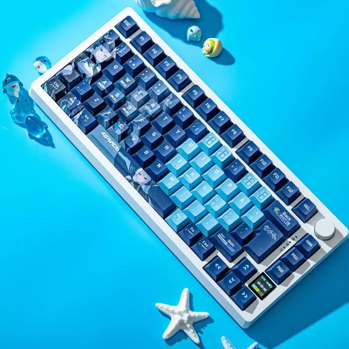 Capuchons de touches de dessin animé AZERTY
