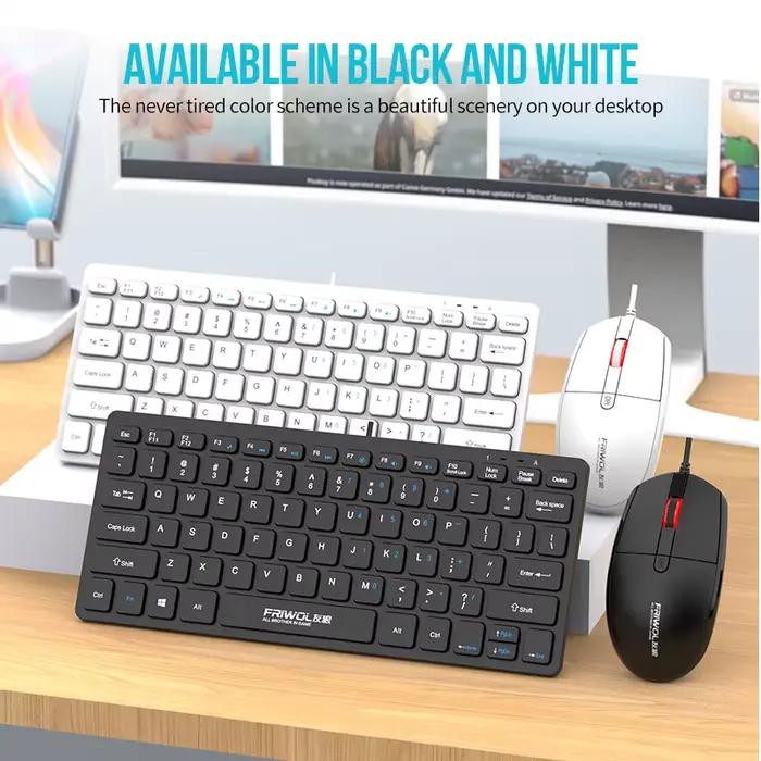 FRIWOL KT-100 ensemble clavier et souris filaire 78 touches Mini