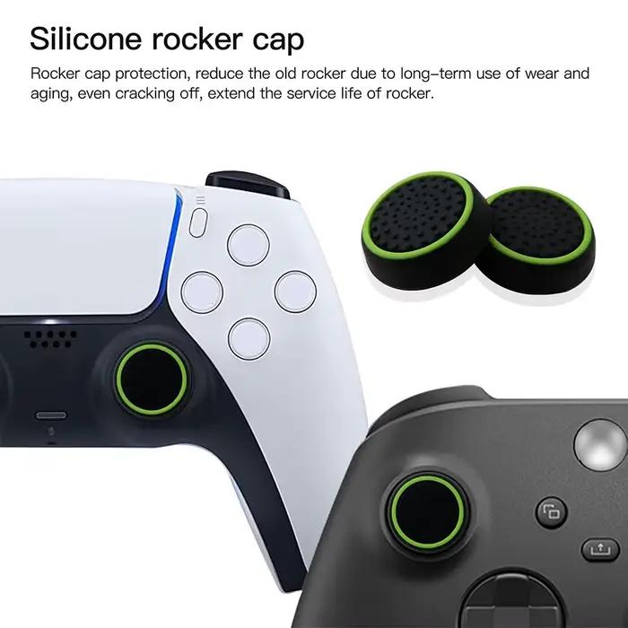 10 pièces capuchons de poignée de bâton de pouce couverture pour PS5 PS4 PS3 Xbox 360 une série X S contrôleur Silicone lumineux poignées de Joystick accessoire