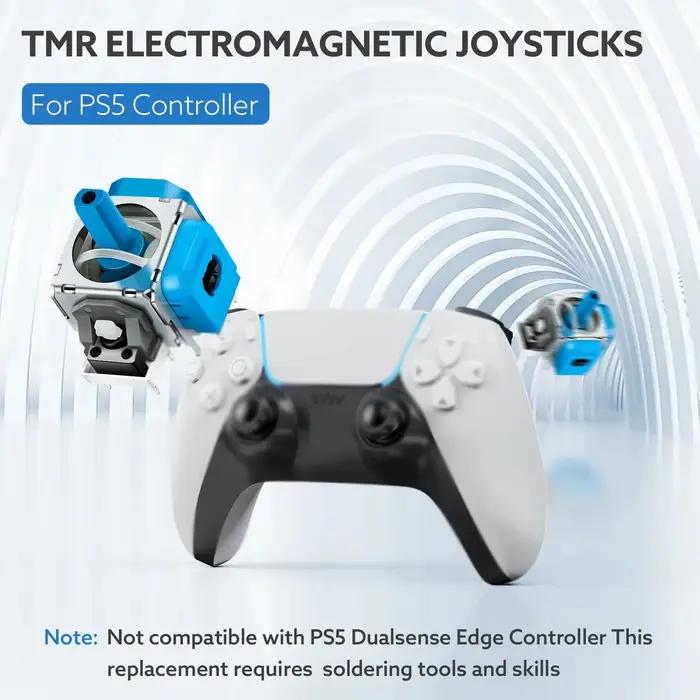 Lot de 2 à 4 à 10 joysticks électromagnétiques TMR pour manette PS5