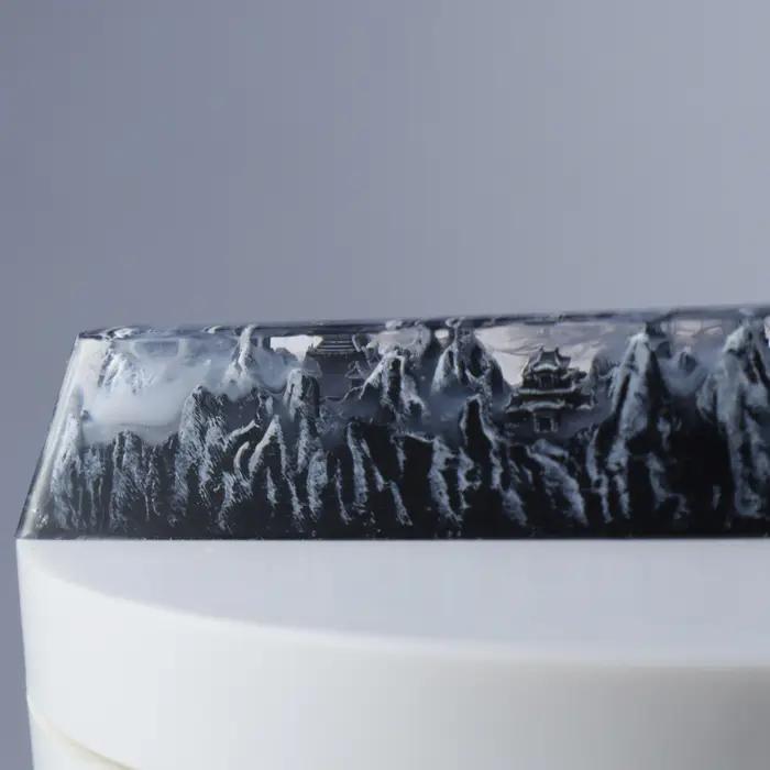 Touche de barre d'espace d'encre paysage rétro-4.2 bricolage