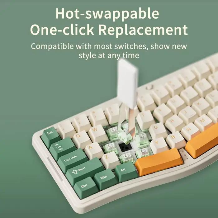 Ajazz-Clavier mécanique de jeu sans fil