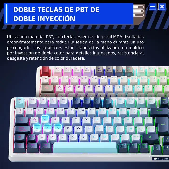 THUNDEROBOT K98 clavier mécanique filaire rvb 98% Compact disposition TKL