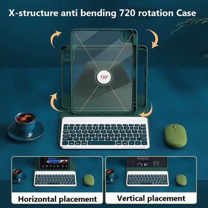 Étui Clavier pour iPad Air 11 (M4) 2026 11e Génération A16 2025 11 pouces Air 11 2025 10e