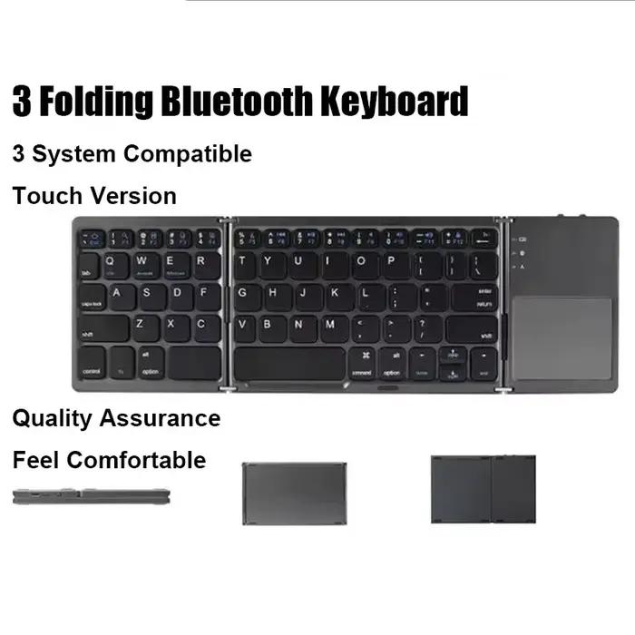 Mini clavier Bluetooth pliable sans fil avec TouchSub