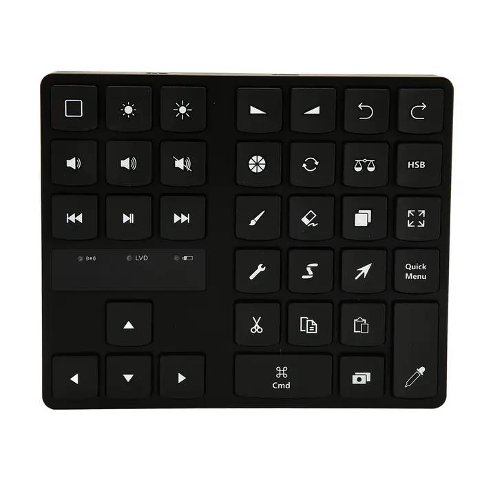 Clavier de dessin 35 touches ergonomique à une main pour artistes numériques compatible iOS et OS X pour sessions créatives intensives