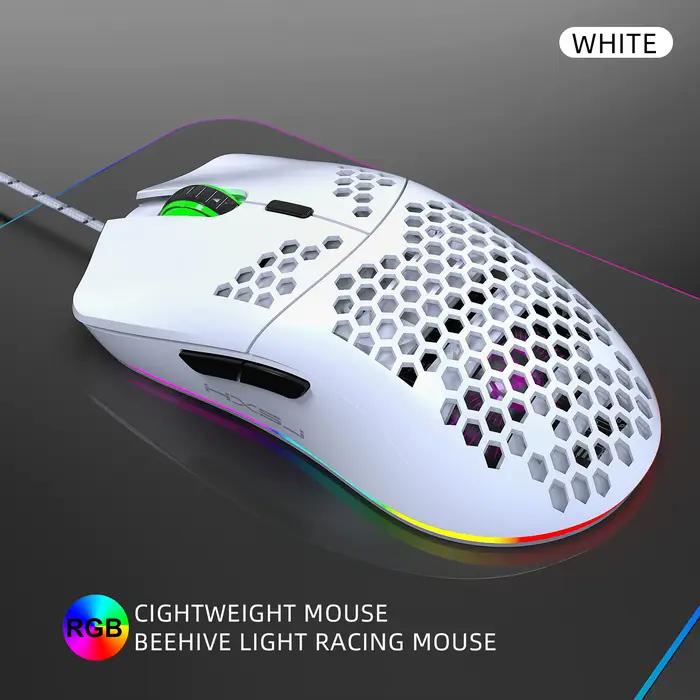 Mini clavier filaire ergonomique à 68 touches avec rétroéclairage rvb et souris optique