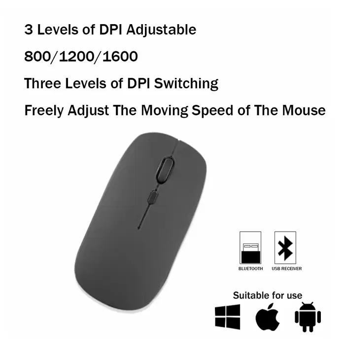 Nouveau clavier sans fil Bluetooth silencieux 2025 avec souris pour Android