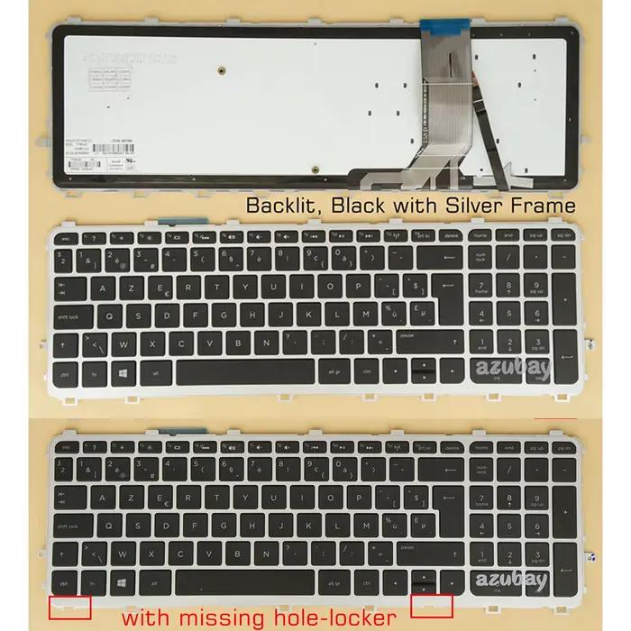 Clavier belge AZERTY pour HP Envy 15-J000 17-J000 M7-J000 15t-j000 15t-j100 15z-j000 17t-j000 15-q000 M6-n000 15-q200 rétro-éclairé