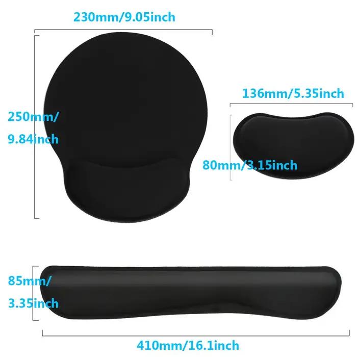 Tapis de souris ergonomique en mousse à mémoire de forme