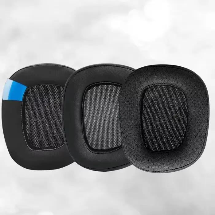 Coussinets d'oreille pour casque de jeu Logitech G533 G633 G935 G231 G433 G533 G633 G635 G933 G935 tissu maillé avancé confort doux isolation acoustique nettoyage facile occasion gaming cadeau gamer