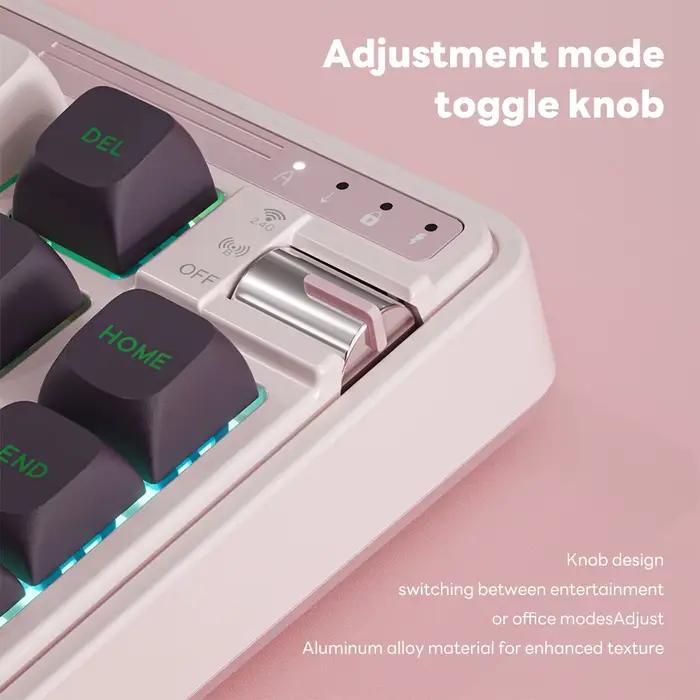 Clavier mécanique sans fil KZZI K75Lite Tri-mode 75% 82 touches