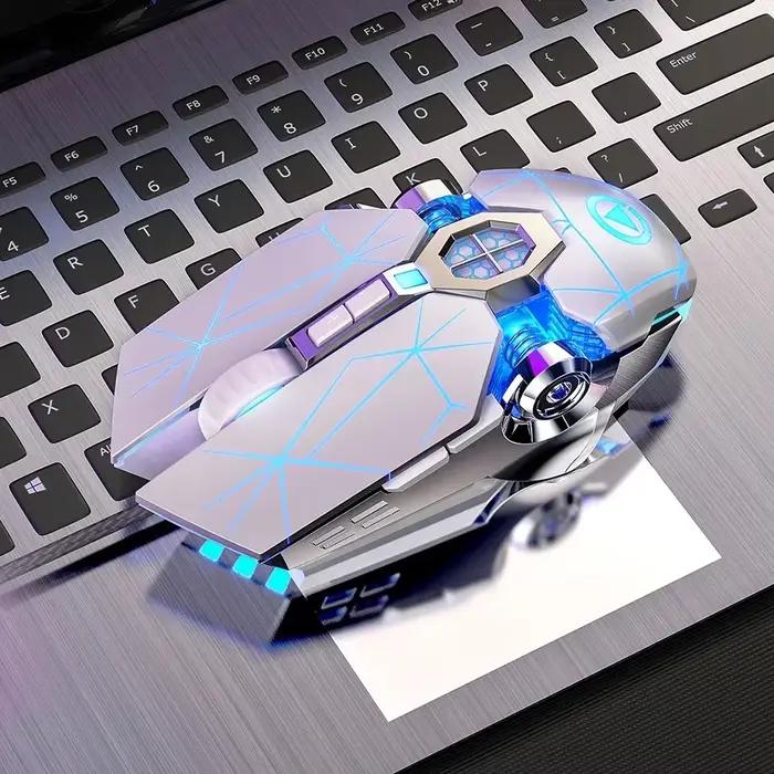 Souris de jeu professionnelle 3200dpi 7 boutons rétro-éclairée support macro mécanisme silencieux filaire pour gamer occassions spéciales
