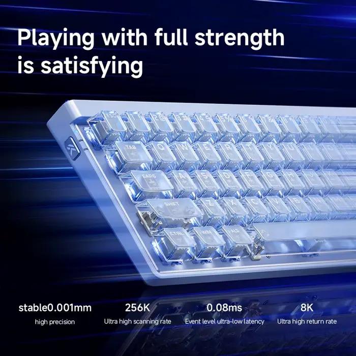 Clavier mécanique magnétique MCHOSE Ace68 Air 2 avec touches transparentes