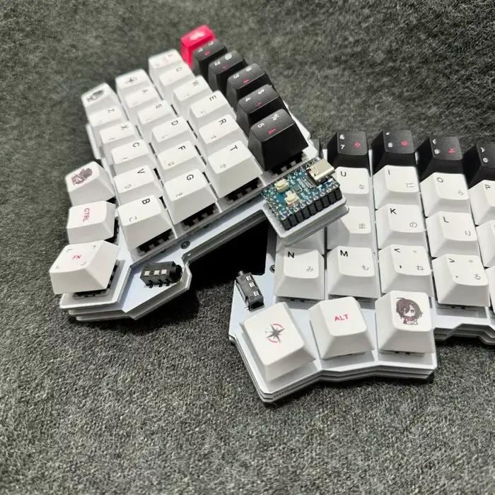 Clavier Silakka54 ergonomique fendu filaire support d'échange à chaud personnalisable accessoires de joueur PC occasion spéciale