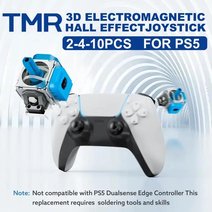 Lot de 2 à 4 à 10 joysticks électromagnétiques TMR pour manette PS5