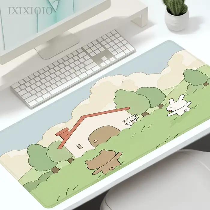 Mignon Kawaii tapis de souris jeu XL personnalisé ordinateur maison