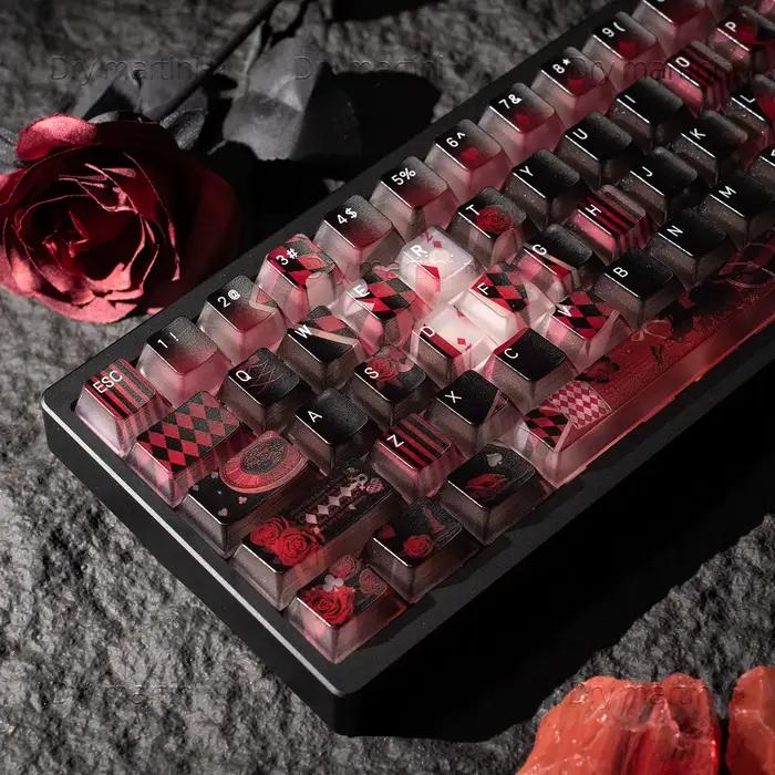 119 touches perdues Alice thème Keycaps Transparent