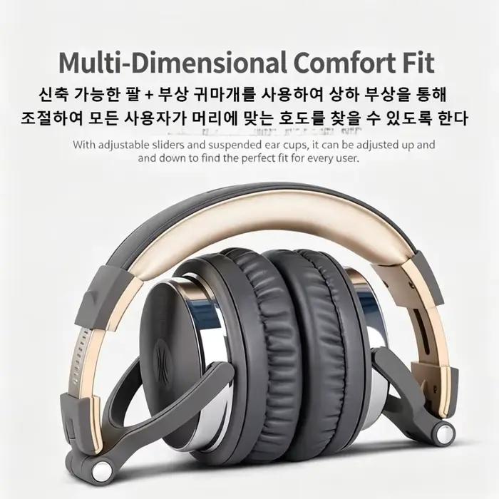 Casque de studio DJ professionnel supra-auriculaire avec micro intégré
