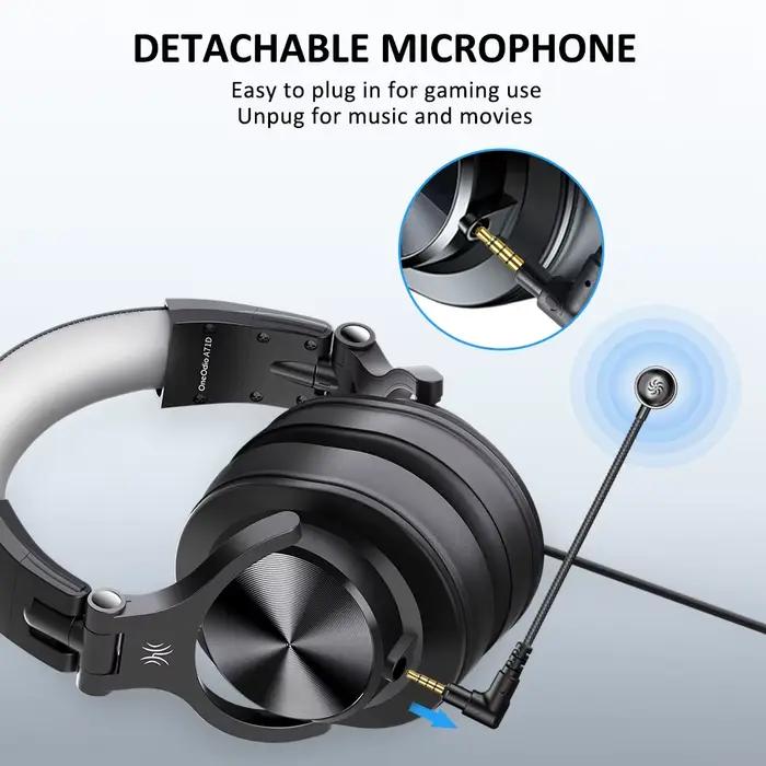 Oneodio – casque gaming de jeu filaire 3.5mm sur l'oreille avec Microphone détachable pour PC