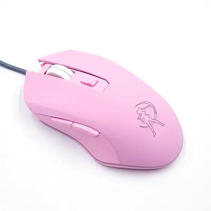 UTHAI DB49 souris rose lumineuse filaire 1600 (dpi) accessoires informatiques périphérique