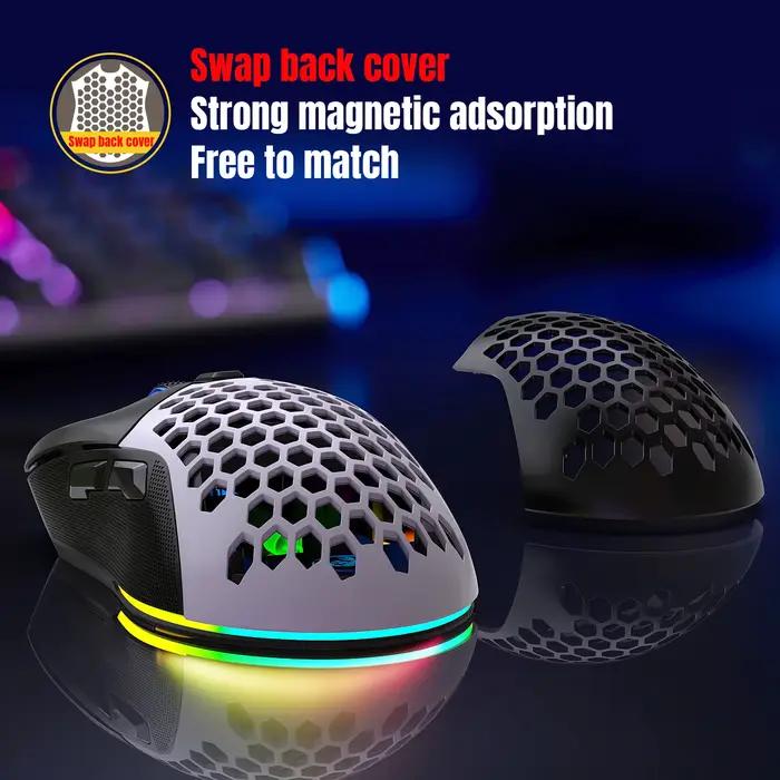 Meilleure vente HXSJ X300 6D Macro souris programmable RGB lumineux 7200DPI réglable ergonomique filaire