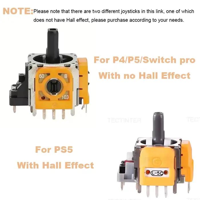 Remplacement de Joystick à effet Hall pour accessoires de contrôleur PS5 bâton de pouce analogique 3D pour pièces de réparation de manette de jeu Playstation 5