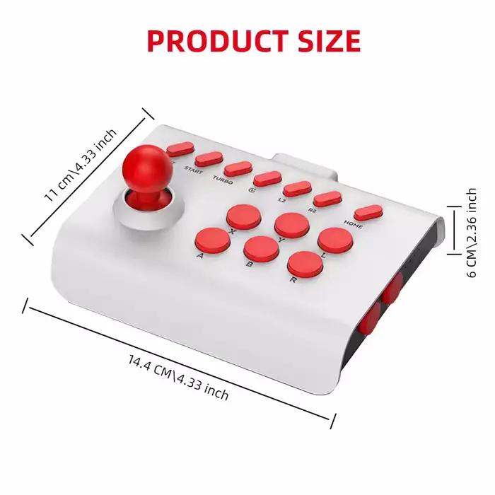 Manette de jeu d'arcade contrôleur Bluetooth pour Switch PS4 PS3 Mobile Android IOS iPhone PC TV Joystick contrôle de jeu sans fil tapis de jeu