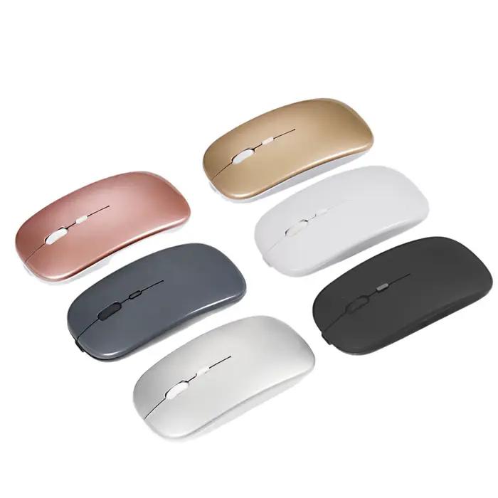 Souris sans fil aste silencieuse pour ordinateur portable et de bureau