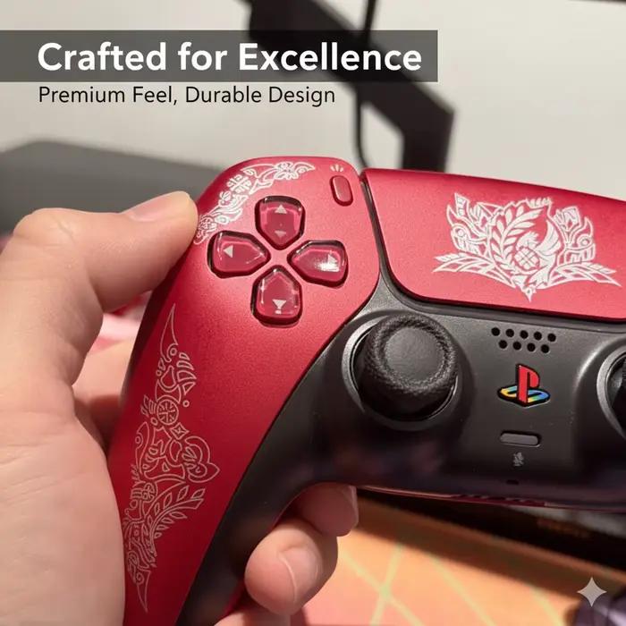 Nouvelle coque de remplacement pour manette PS5 Monster Hunter Wilds