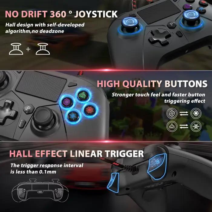 Manette de jeu pour playstation 5 PS5/PS4/Pc contrôleur de fil de Console avec déclencheur de Hall de pavé tactile Turbo