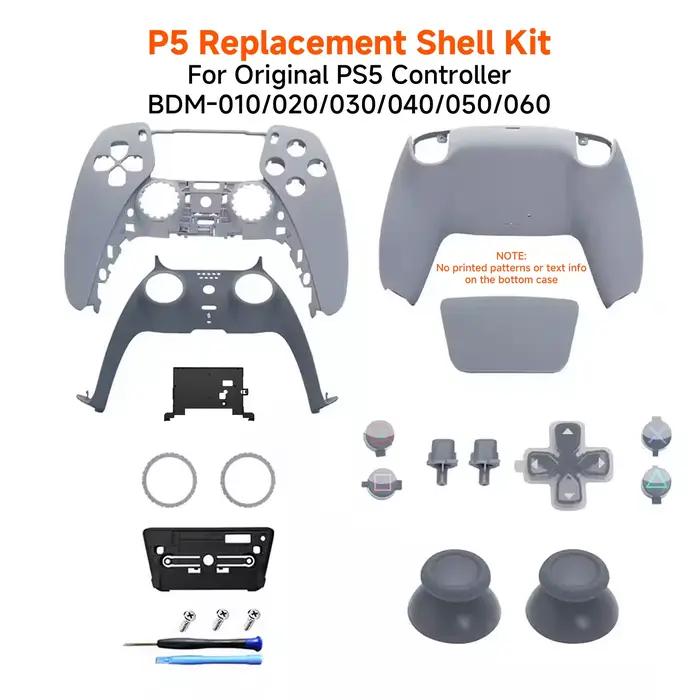 Manette DS5 grise, ensemble complet compatible avec BDM-010 020 030 040 050 060 - Accessoires de jeu modifiés DIY