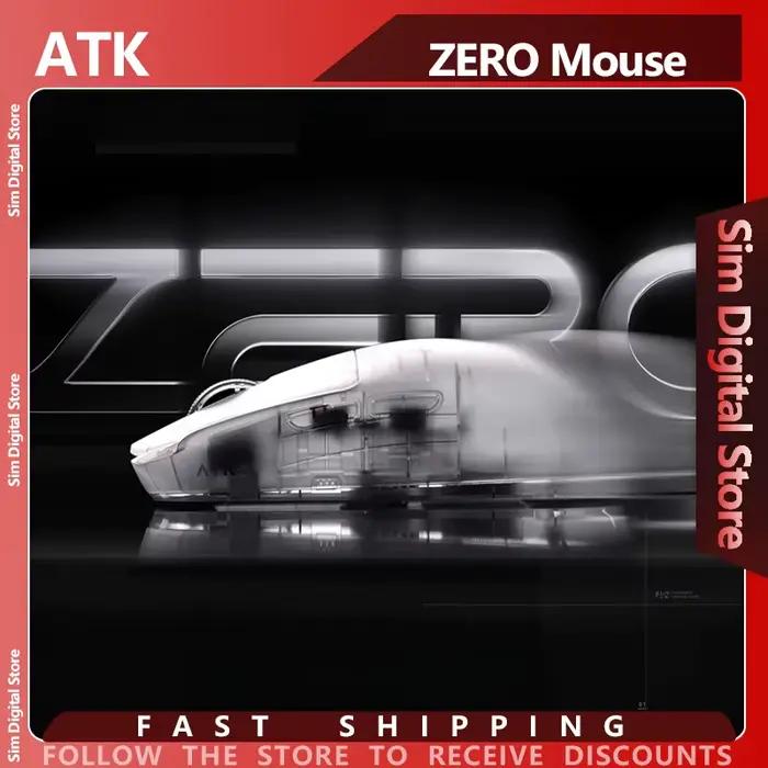 Souris sans fil ATK ZERO Dual 8K 3950 Ultra Légère Translucide pour le Gaming