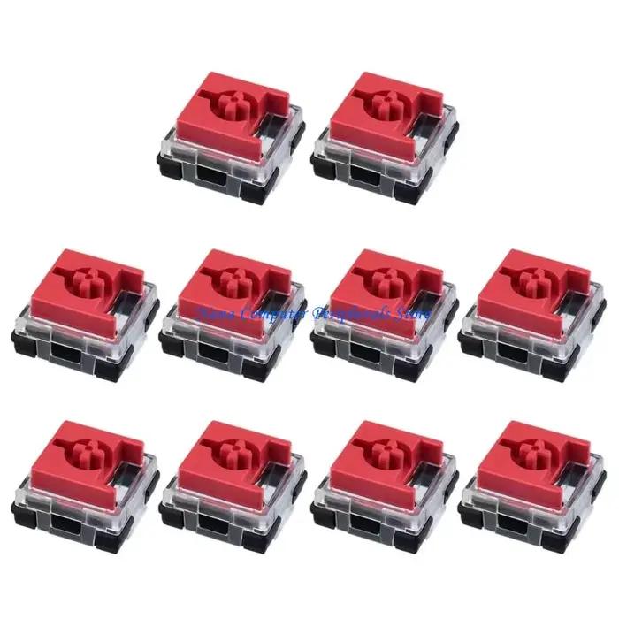 F68C 10 pièces commutateurs silencieux à profil bas avec oscillation réduite Double Contacts en or Rose claviers mécaniques