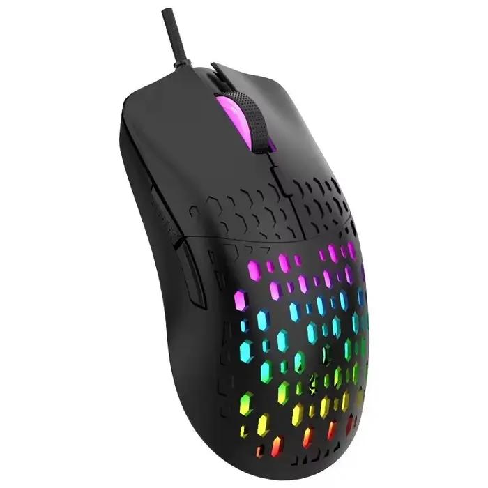 Souris Filaire RaiKu G701 6 Boutons Éclairage Coloré pour Jeux et Travail Bureau Occasions Spéciales Blanc Gris Noir