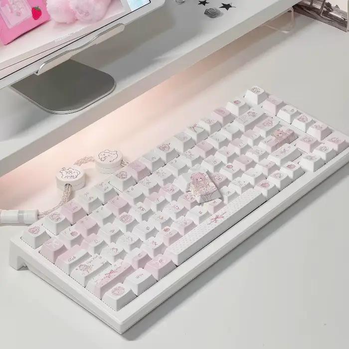 Keycaps Anime en PBT Personnalisées Design Original Pour Clavier Occasions Spéciales Toilettage Bureau Fille Garçon Cadeau
