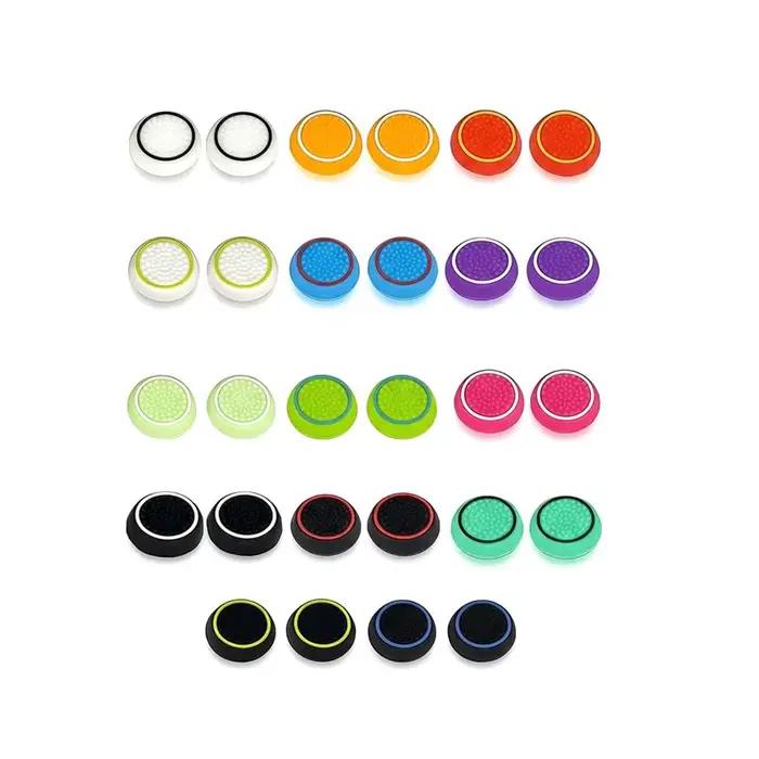 Pour PS4/Pour PS5 Compatible 28 Pièces Grips de Manette en Silicone & Capuchons de Joystick Antidérapants Anti-Rayures Protection Complète