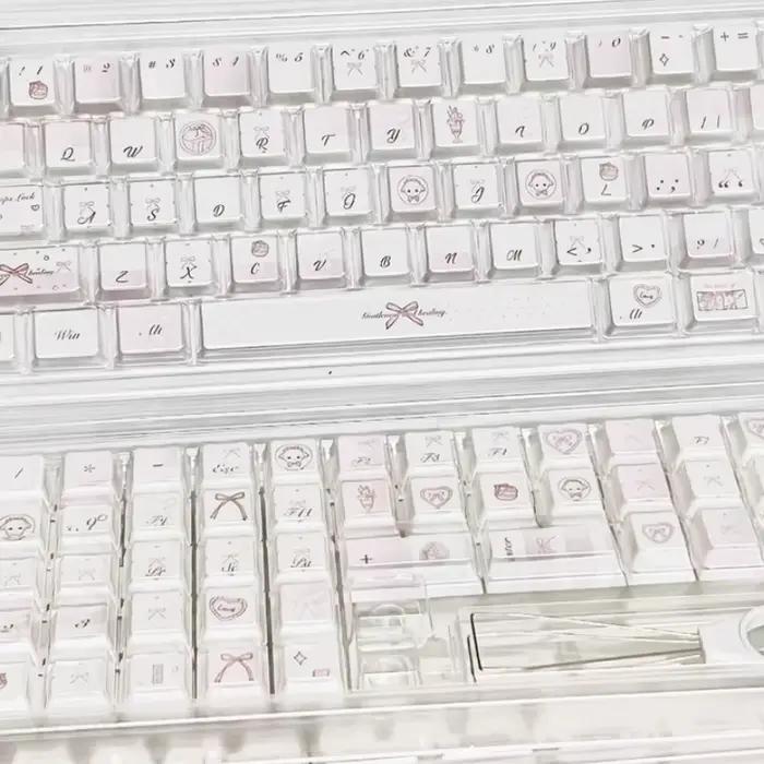 Keycaps Anime en PBT Personnalisées Design Original Pour Clavier Occasions Spéciales Toilettage Bureau Fille Garçon Cadeau