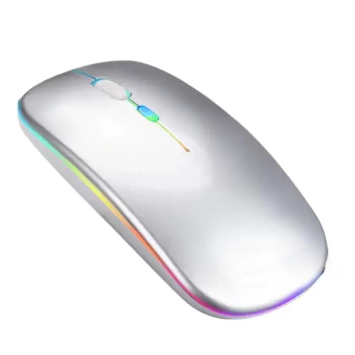 Souris sans fil aste silencieuse pour ordinateur portable et de bureau