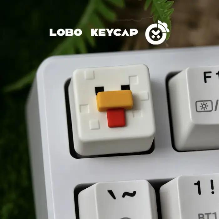 Clavier mécanique personnalisé de style pixel carré